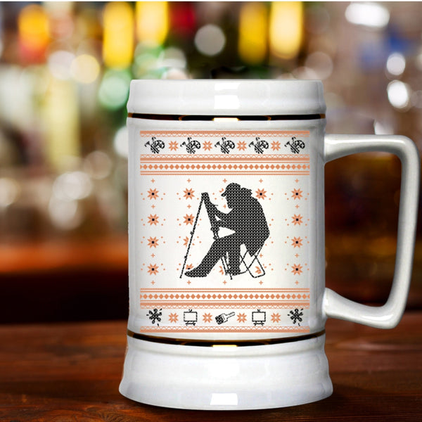 Cool Ugly Christmas Beer Stein 22oz, Painter Beer Mug