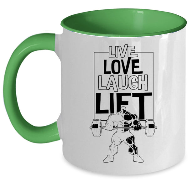 Cool Sport Coffee Mug, Live Love Lift Accent Mug