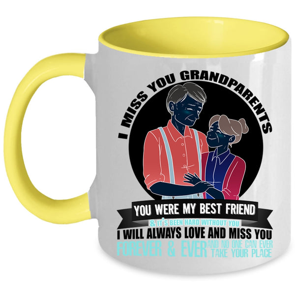 I Will Always Love And Miss You Coffee Mug, I Miss You Grandparents Accent Mug