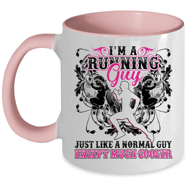 Cool Gift For Running Guy Coffee Mug, I'm A Running Guy Accent Mug