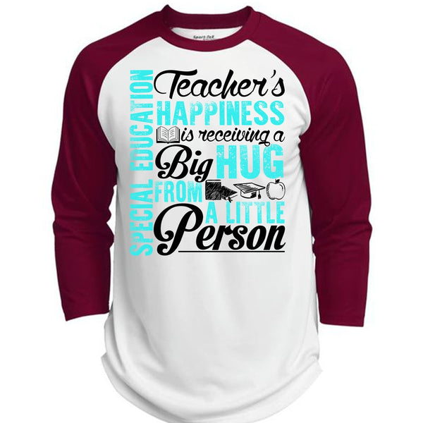Special Education Teacher's Happiness T Shirt, I Love Teaching T Shirt, Awesome T-Shirts  (Polyester Game Baseball Jersey)