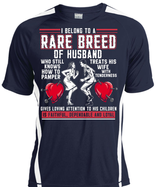 Rare Breed Of Husband T Shirt, Treats His Wife T Shirt, Cool Shirt