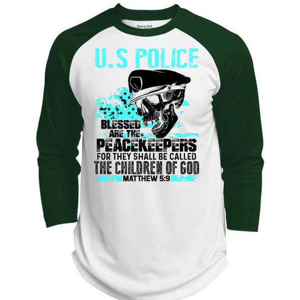US Police T Shirt, I Love Police T Shirt, Awesome T-Shirts  (Polyester Game Baseball Jersey)