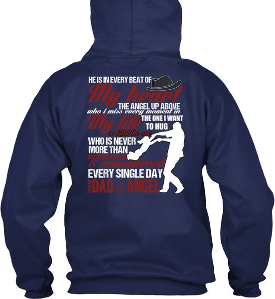 He Is My Dad And Angel T Shirt, My Heart T Shirt