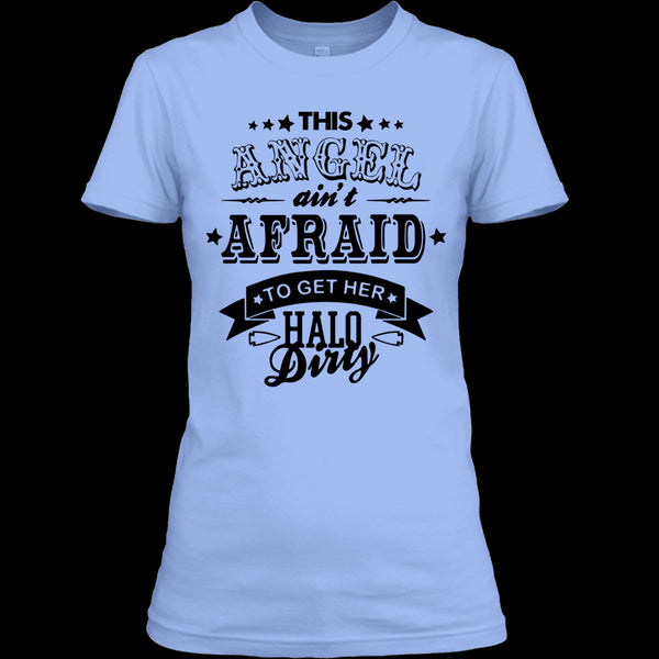 A black t-shirt with the shopify logo