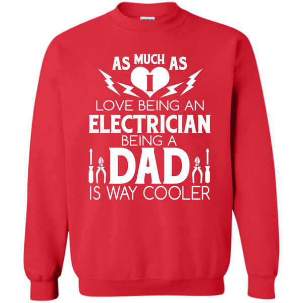 Being A Dad Is Way Cooler T Shirt, I Am An Coolest Electrician Dad Sweatshirt