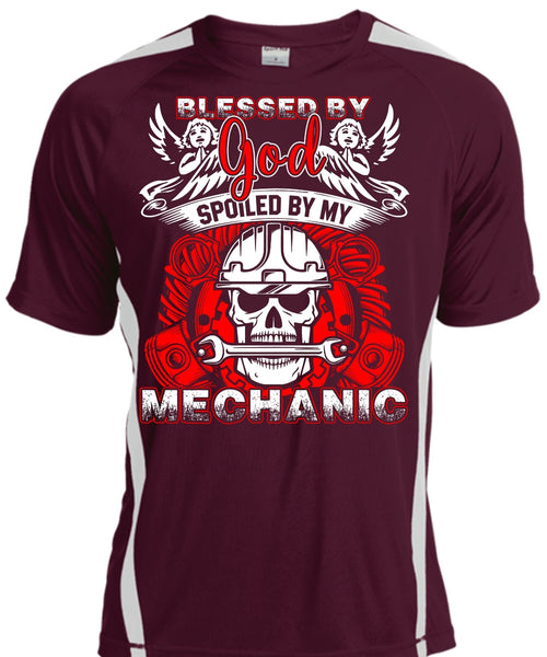 God Spoiled By My Mechanic T Shirt, I Love Mechanic T Shirt, Cool Shirt