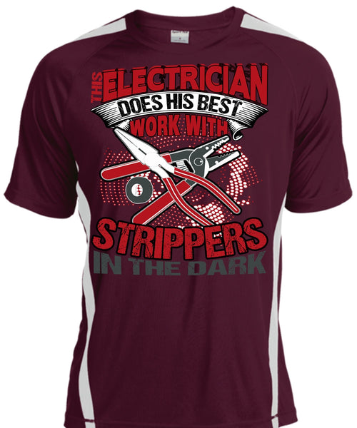 This Electrician Does His Best Work T Shirt, Being An Electrician T Shirt, Cool Shirt