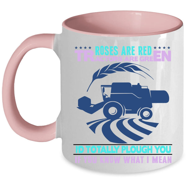 Tractors Are Greens Coffee Mug, Roses Are Red Accent Mug