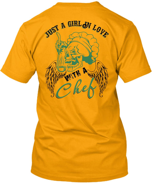 Just A Girl In Love With A Chef T Shirt, I Love Cooking T Shirt