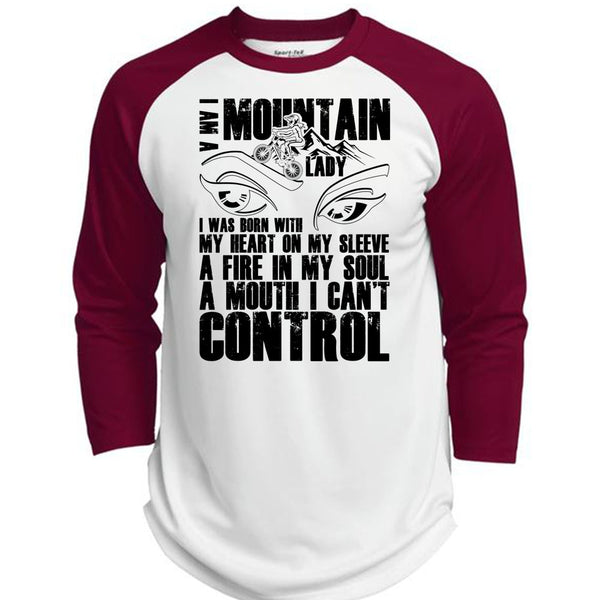 I Am A Mountain Lady T Shirt, I Love Mountain T Shirt, Awesome T-Shirts  (Polyester Game Baseball Jersey)