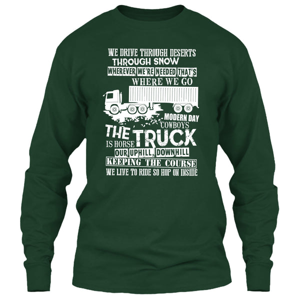 The Truck Is Horse T Shirt, Coolest Trucker T Shirt