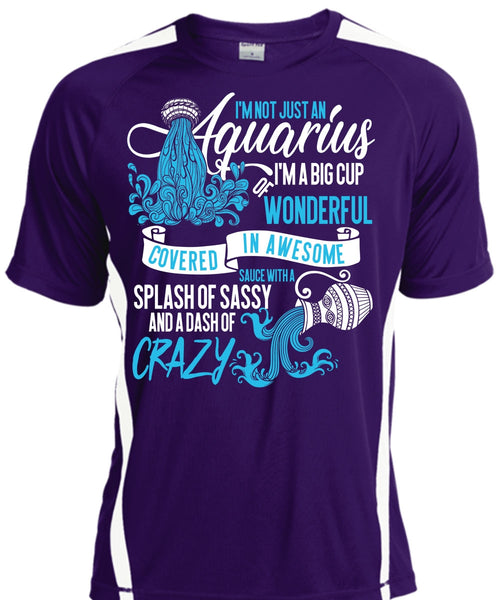 I'm Not Just An Aquarius T Shirt, Dash Of Crazy T Shirt, Cool Shirt