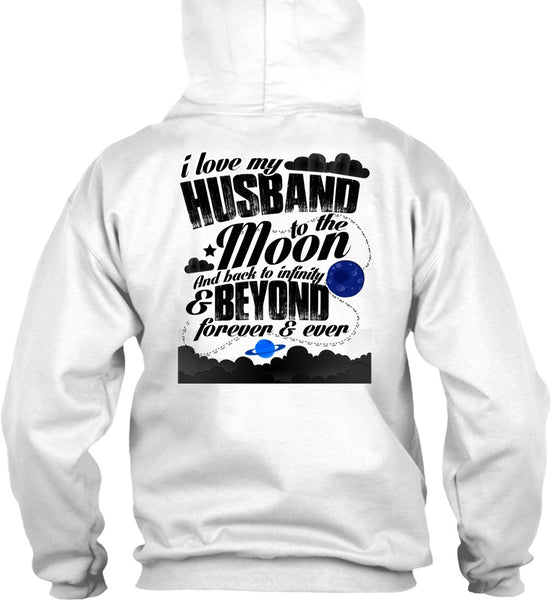 I Love My Husband T Shirt, Moon And Back T Shirt