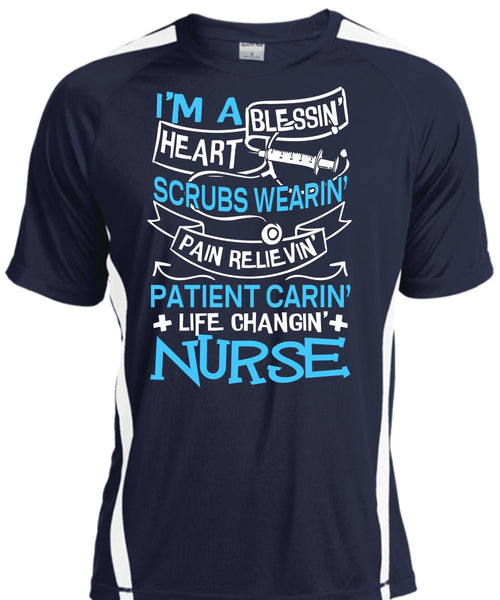 Life Changing Nurse T Shirt, I'm A Blessing Heart T Shirt, Cool Shirt