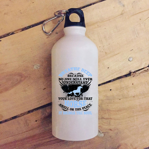 I Love Horses 20 oz Stainless Steel Bottle,Funny Gift For Equestrians Outdoor Sports Water Bottle