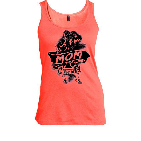 Mom With Muscle T Shirt, Coolest Gymming Tank Top