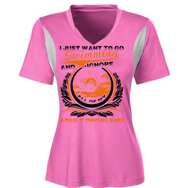 I Just Want To Go Swimming T Shirt, I Love Swimming T Shirt, Awesome T-Shirts