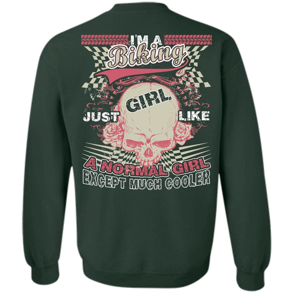Just Girl Like A Normal Girl T Shirt, I Love Biker Sweatshirt