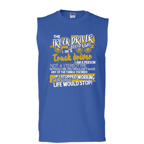 The Truck Driver T Shirt, I'm A Truck Driver Tank Top (Men's Cotton Sleeveless)