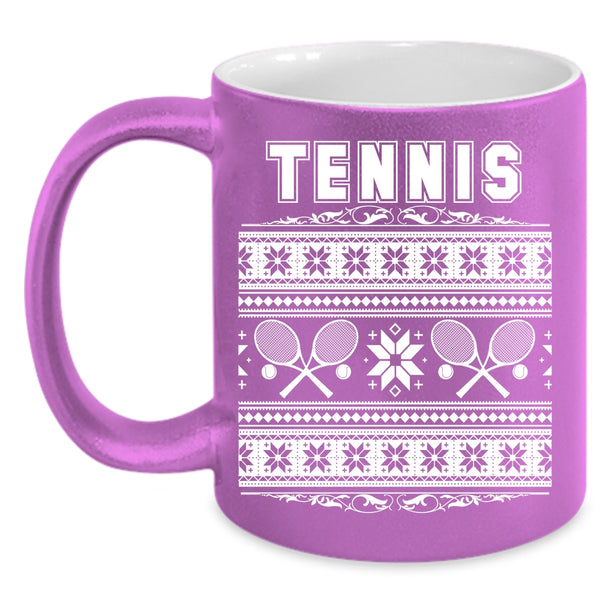 Tennis Coffee Mug, Christmas Family Vacation Coffee Cup
