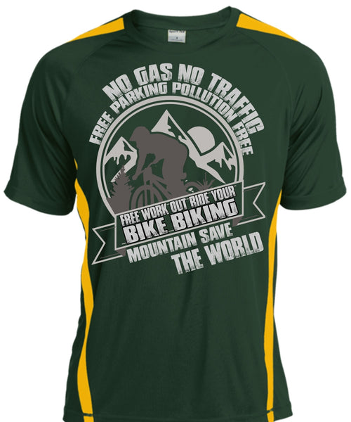 Ride Your Bike Biking T Shirt, Mountain Save The World T Shirt, Cool Shirt
