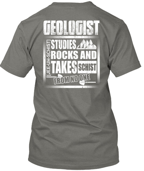 Geologist Studies Rocks T Shirt, I Love Geologist T Shirt
