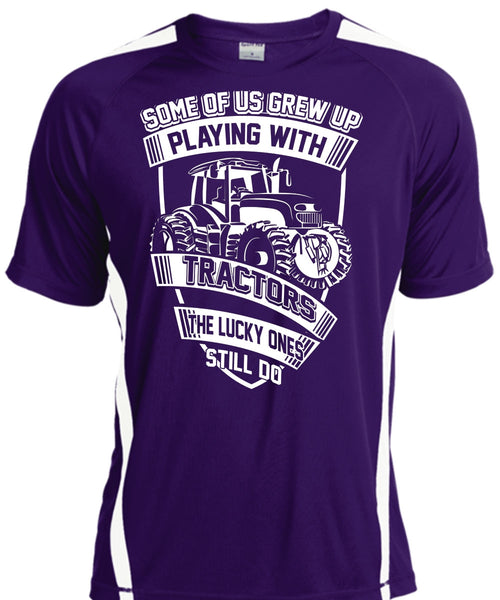 Playing With Tractors T Shirt, Being A Trucker T Shirt, Cool Shirt