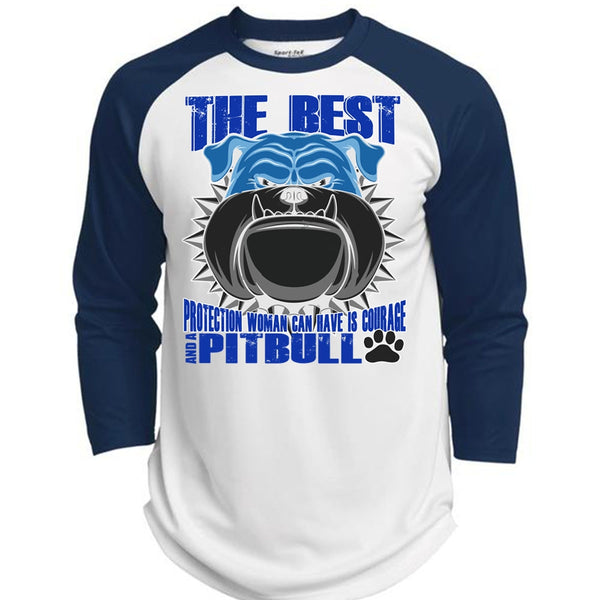 Woman Can Have Is Courage And A Pit Bull T Shirt, My Favorite T Shirt, Awesome T-Shirts  (Polyester Game Baseball Jersey)