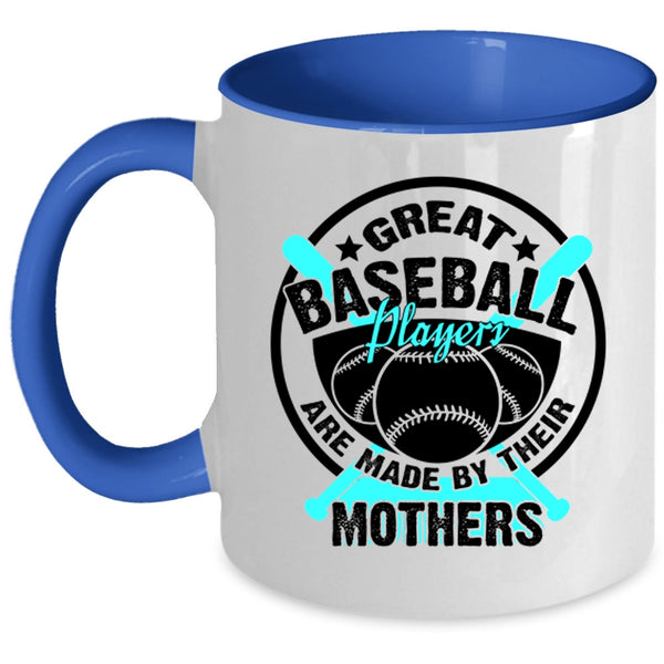 Cool Baseball Mom Coffee Mug, Great Baseball Players Accent Mug