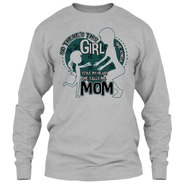 She Kinda Stole My Heart T Shirt, Mom & Daughter T Shirt