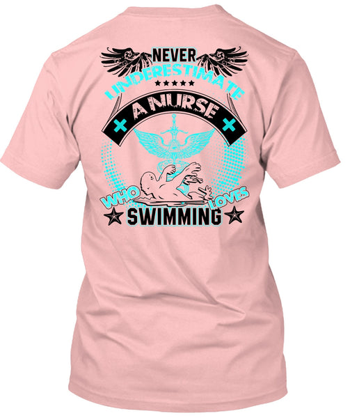 Nurse Who Loves Swimming T Shirt, I Love Swimming T Shirt
