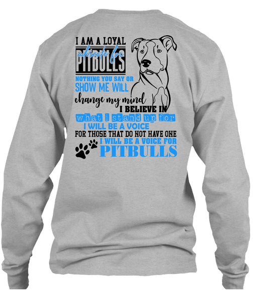 I Will Be A Voice For Pit Bulls T Shirt, I Love Dog T Shirt