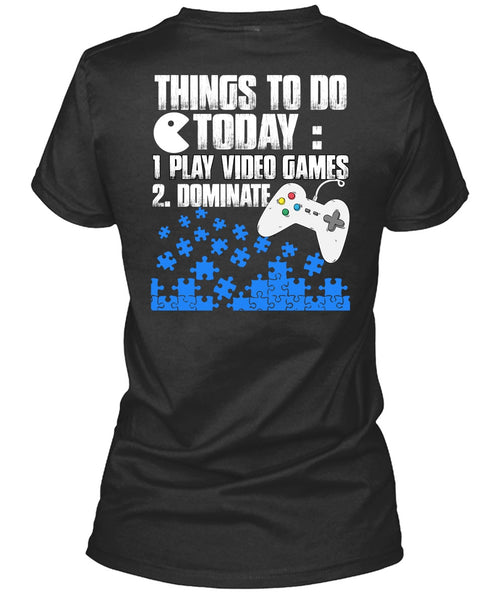 A black t-shirt with the shopify logo