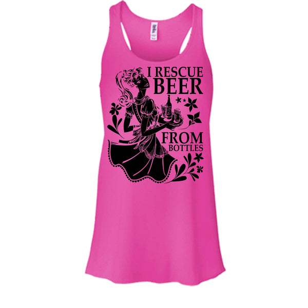 I Rescue Beer From Bottles T Shirt, I Love Drink Tank Top