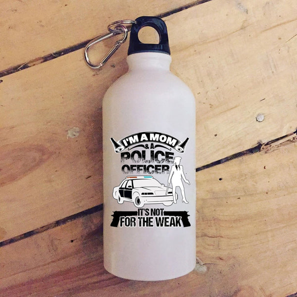 I'm A Mom And A Police Officer 20 oz Stainless Steel Bottle,Funny Gift For My Mom Outdoor Sports Water Bottle