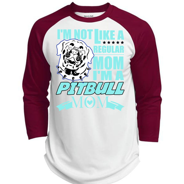 I'm A Pit Bull Mom T Shirt, I Love Pit Bull T Shirt, Awesome T-Shirts  (Polyester Game Baseball Jersey)