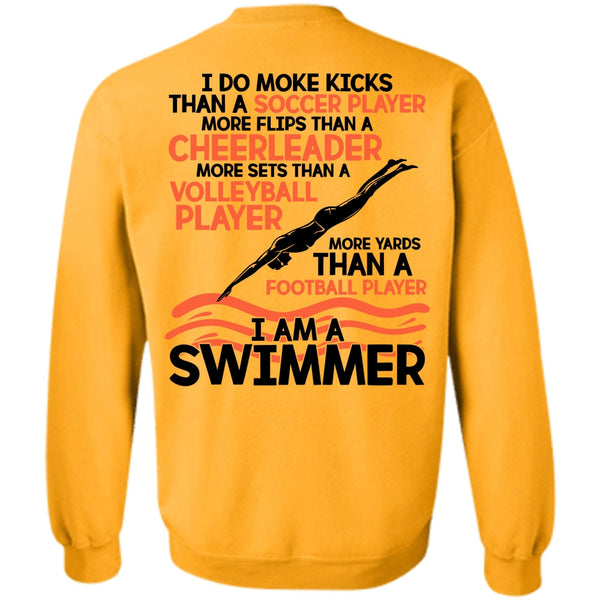 I Love Swimming T Shirt, I Am A Swimmer Sweatshirt