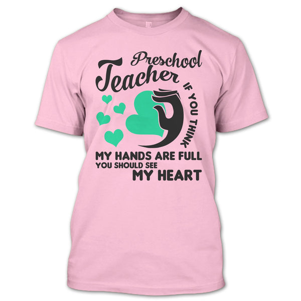 Preschool Teacher T Shirt, Teacher's Day Gift T Shirt