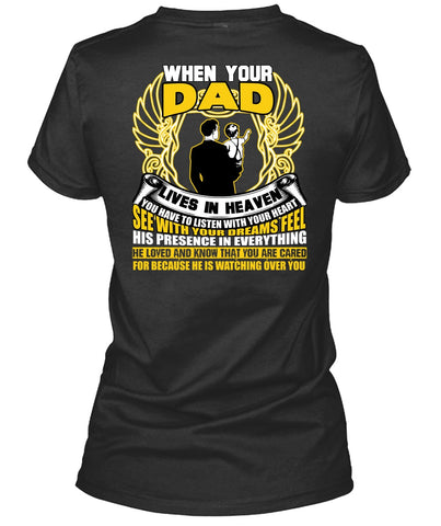 A black t-shirt with the shopify logo