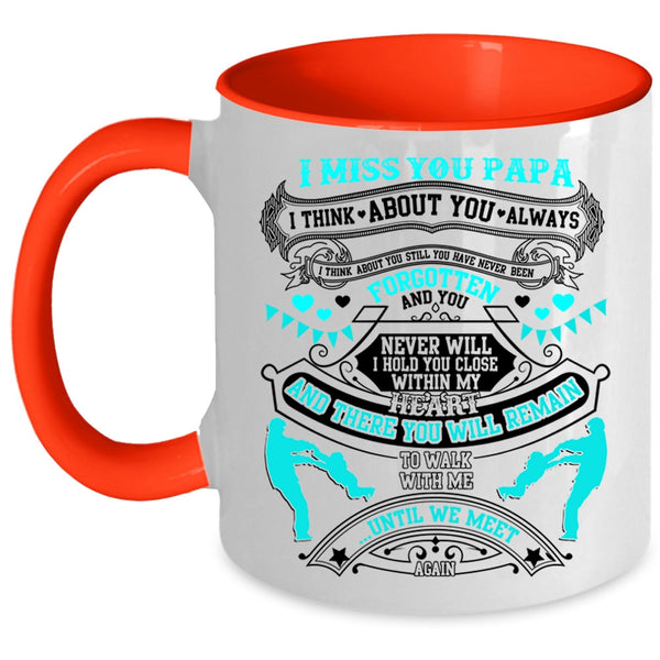 Best Gift For My Son Coffee Mug, I Miss You Papa Accent Mug