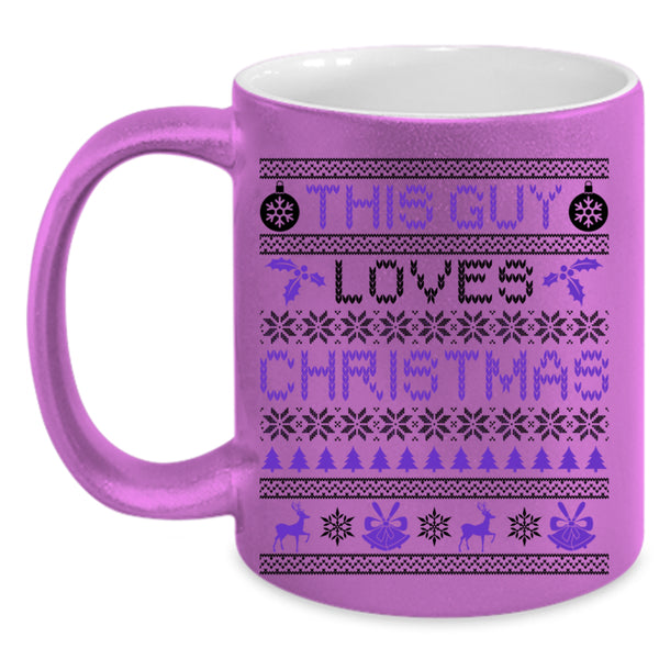 Cute Christmas For Son Coffee Mug, This Guy Loves Christmas Accent Mug