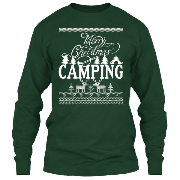 Merry Christmas Camping T Shirt, Coolest Camper T Shirt
