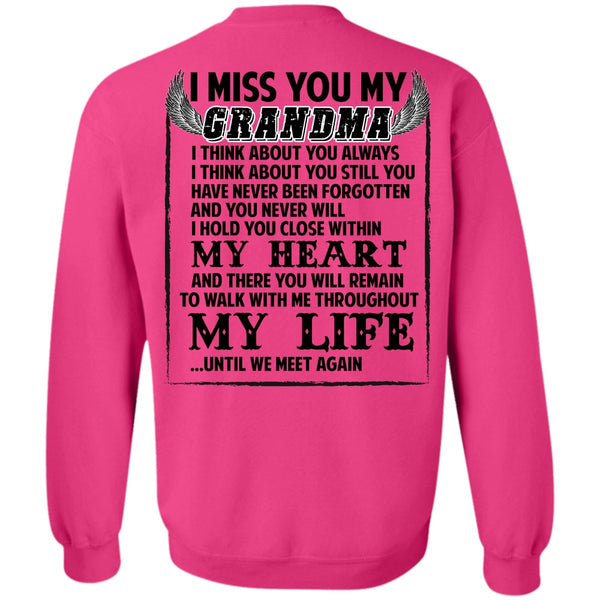 I Love Nana T Shirt, I Miss You My Grandma Sweatshirt