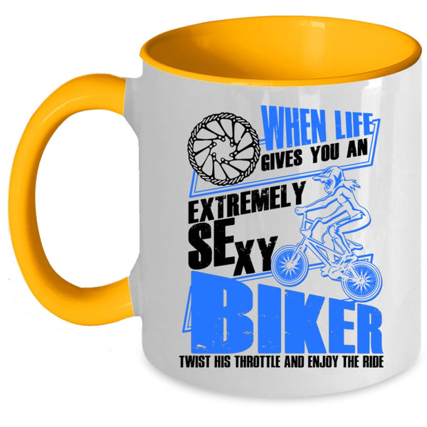 Awesome Mom Coffee Mug, Single Mom Has A Heart Of Gold Accent Mug