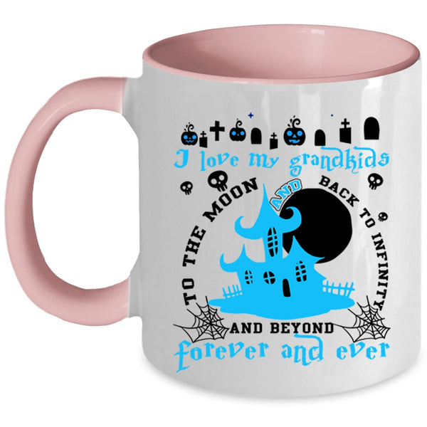 Cute Gift For Grandparent Coffee Mug, I Love My Grandkids Accent Mug