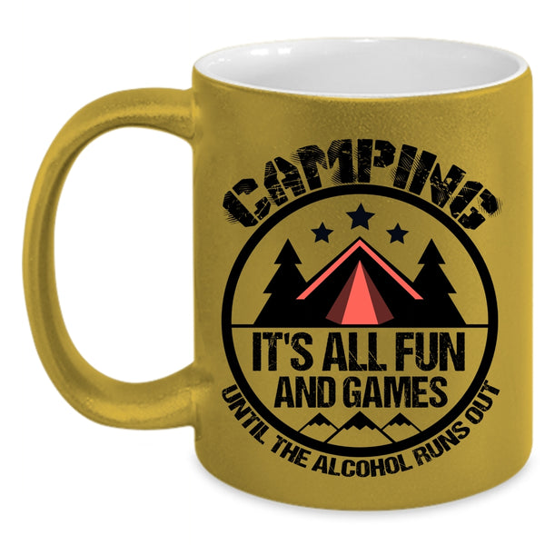 It's All Fun And Games Coffee Mug, Camping Accent Mug