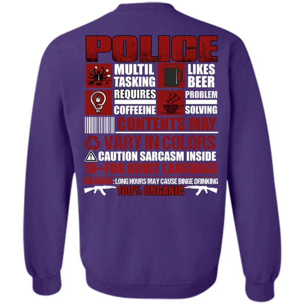 Likes Beer T Shirt, I Love Police Sweatshirt