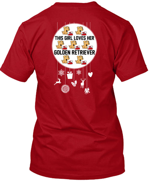This Girl Loves Her Golden Retriever T Shirt, I Love My Dog T Shirt