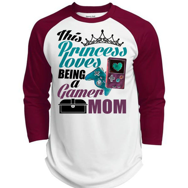 This Princess Loves T Shirt, I Love Gamer T Shirt, Awesome T-Shirts  (Polyester Game Baseball Jersey)